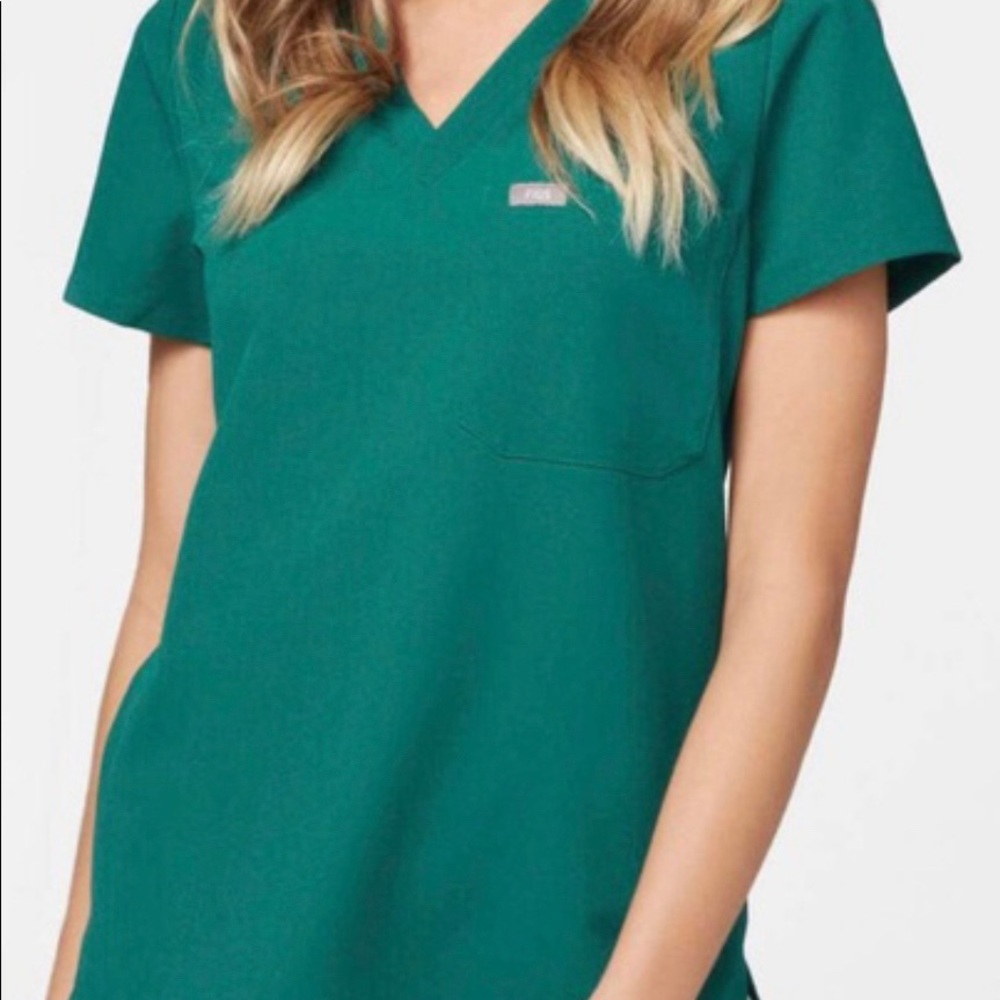 Hunter green fig scrubs